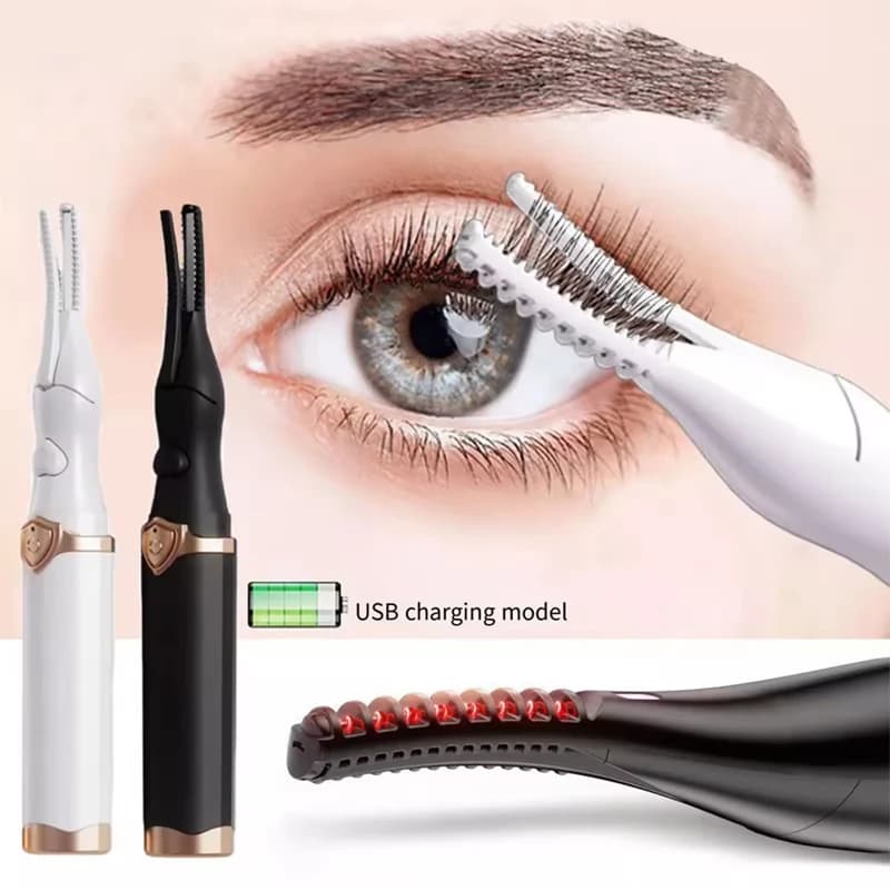 Hot Folder for Women Mini USB Rechargeable Finalize Makeup Eyelash Tool Natural curled 2025New