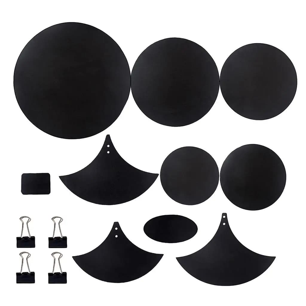 Drum Mute Pad Mat 14pc Sound Off Blocks Mat for Drum Practice Parts