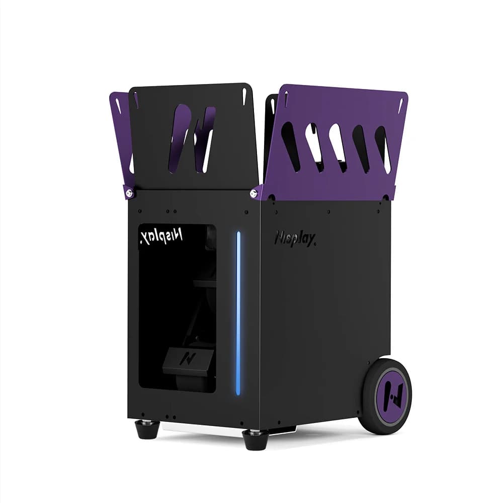 Smart Tennis Ball Machine, APP Remote Control, 35 Shot Locations, 80+ Balls, Full Court Training