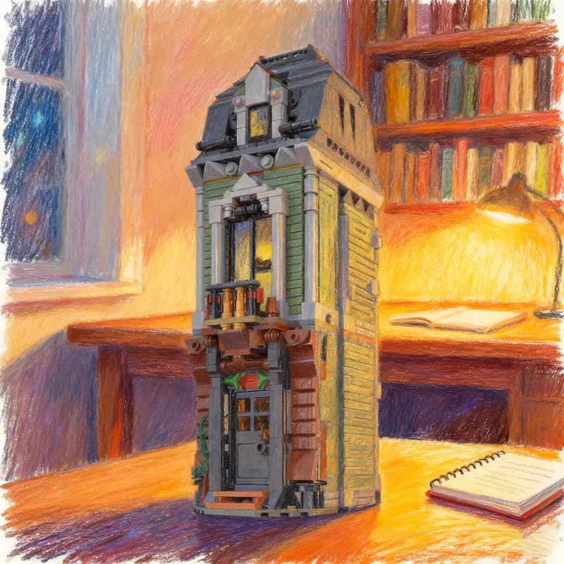 699pcs MOC Harry Modular Streetscape Model Building Blocks Construction Creative Toy Idea Festival Gift Education Brick
