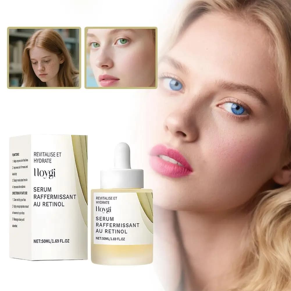 Hoygi Retinol Essence Hydrating Moisturizing Ampoule effectively improves the appearance of fine lines and wrinkles. Being at Retinol.