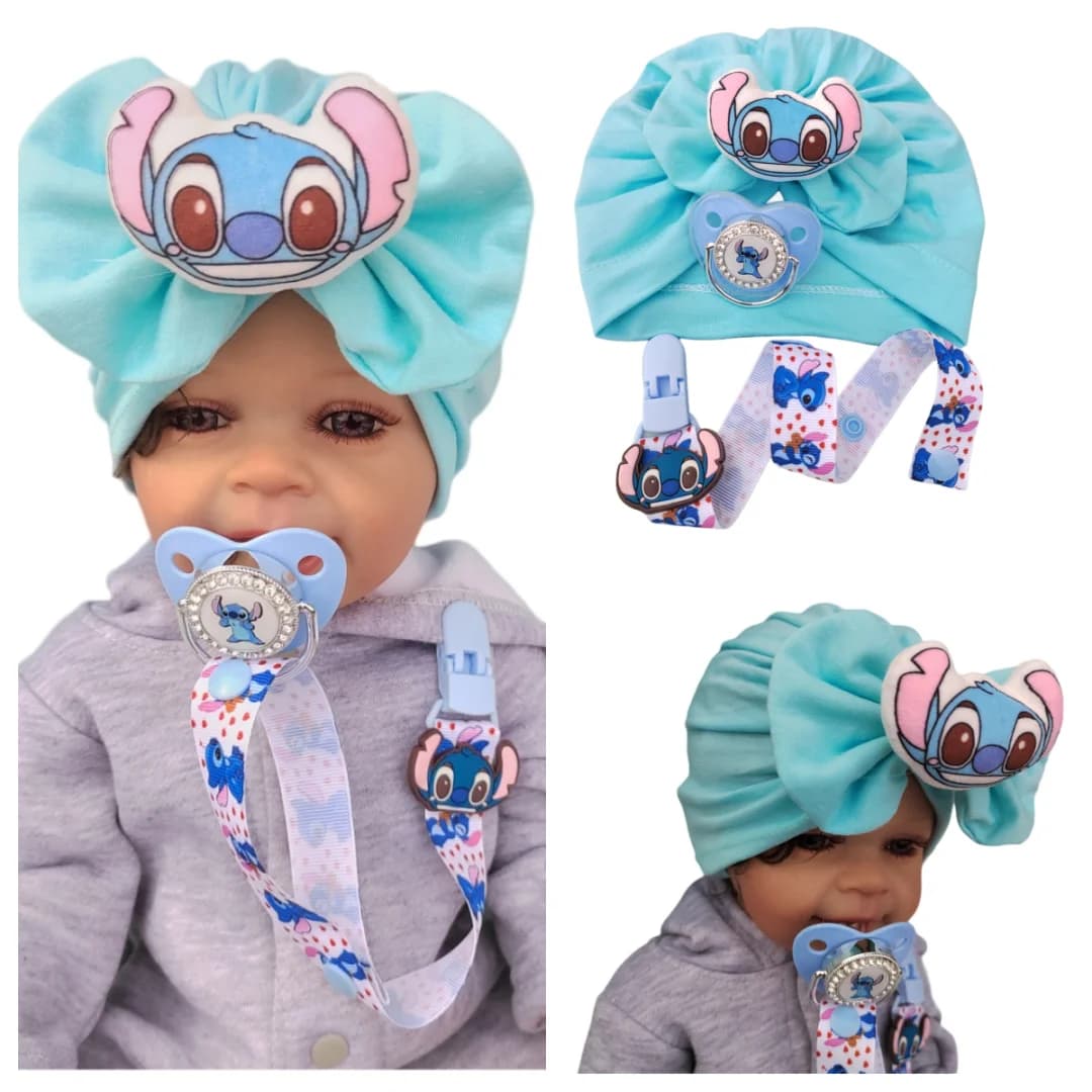 Disney Steeley immagine stereo ciuccio e cappello per bambini Accessori termici in cotone neonato Articoli decorativi Set di oggetti di scena per il tiro del bambino