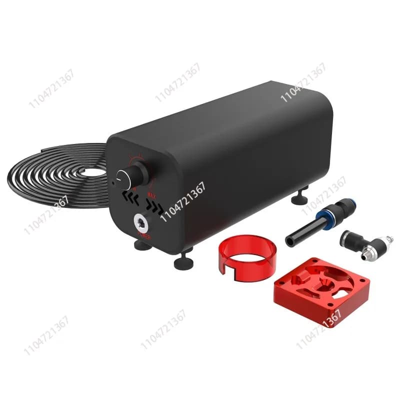 Air cooling system for engraving machines, suitable for small laser engraving machines on the market