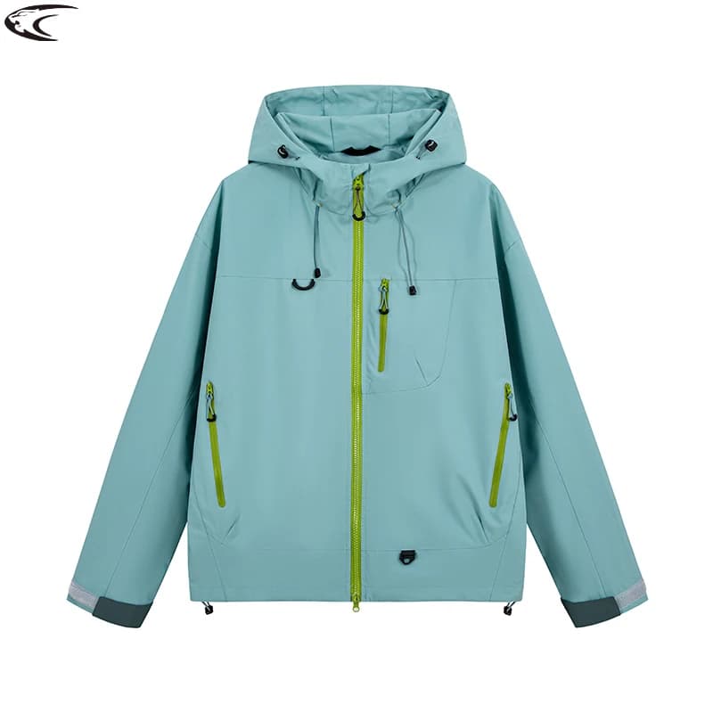 LNGXO Unisex Waterproof Windbreaker Outdoor Sport Windproof Single-Layer Jacket Men Women Hiking Climbing Trekking Rain Coat