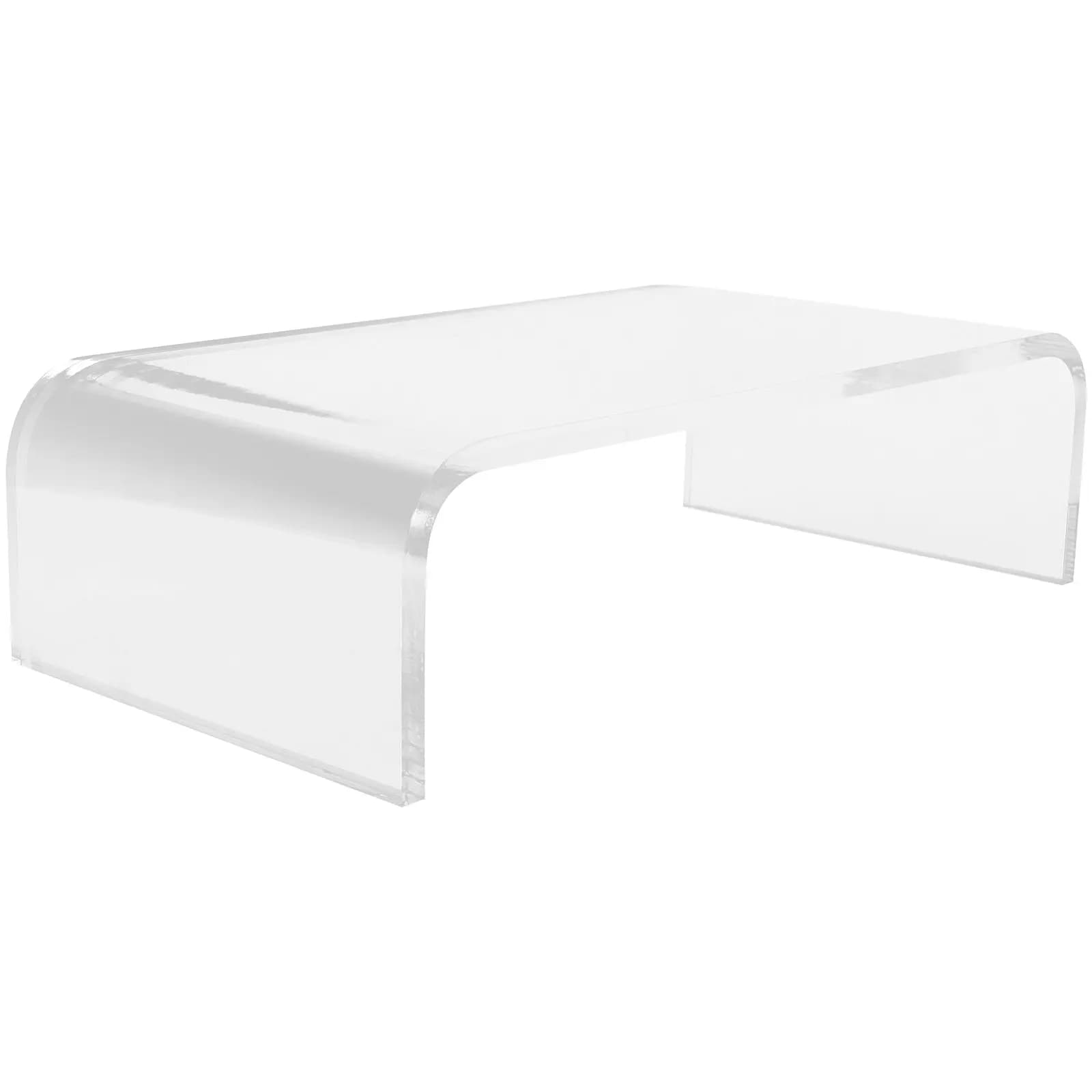 Supporto per Monitor in Acrilico Trasparente, Stand Ergonomico per Monitor da Scrivania, Rialzo per Display per Ufficio e Casa