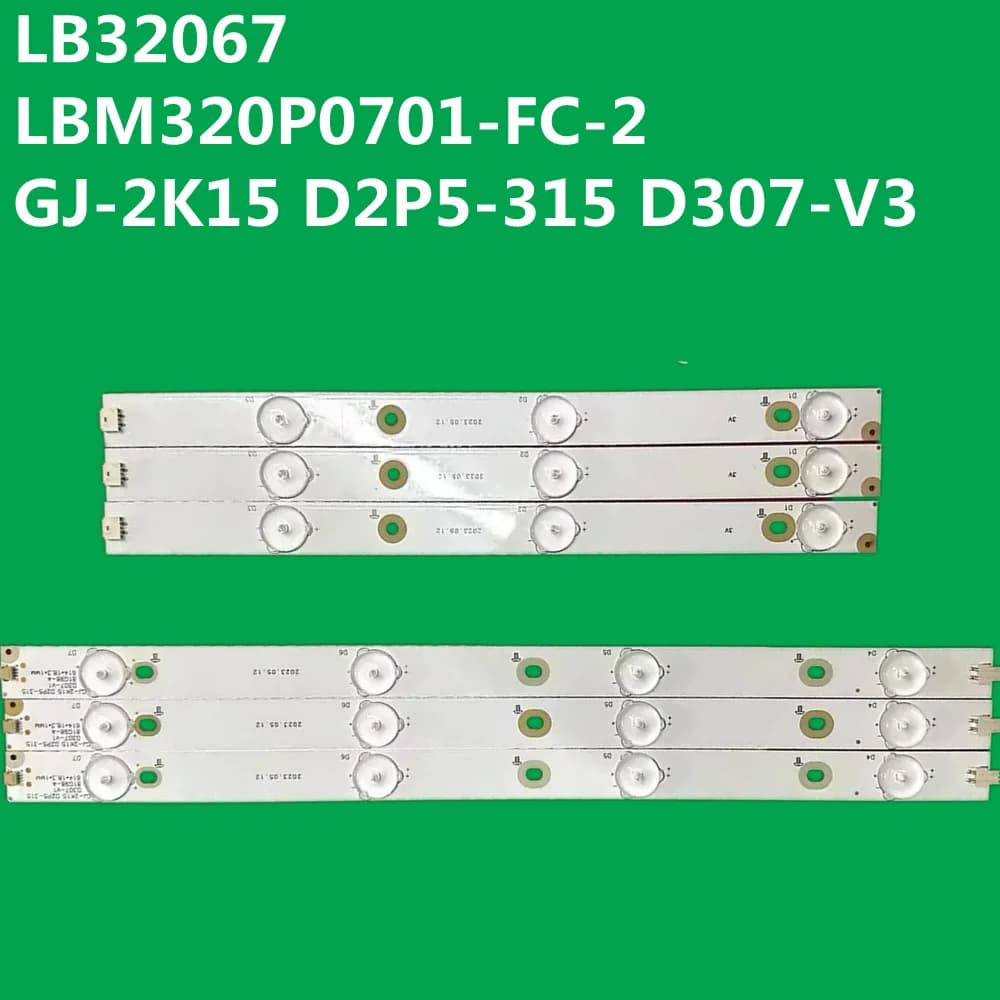 30PCS LED Strip For LB32066 LB32067 GJ-2K16 GEMINI-315 D307-V1.1 32LJ500 32LH500D 32PHT4100 32PHT4509 32PHT4131 32PHT5301