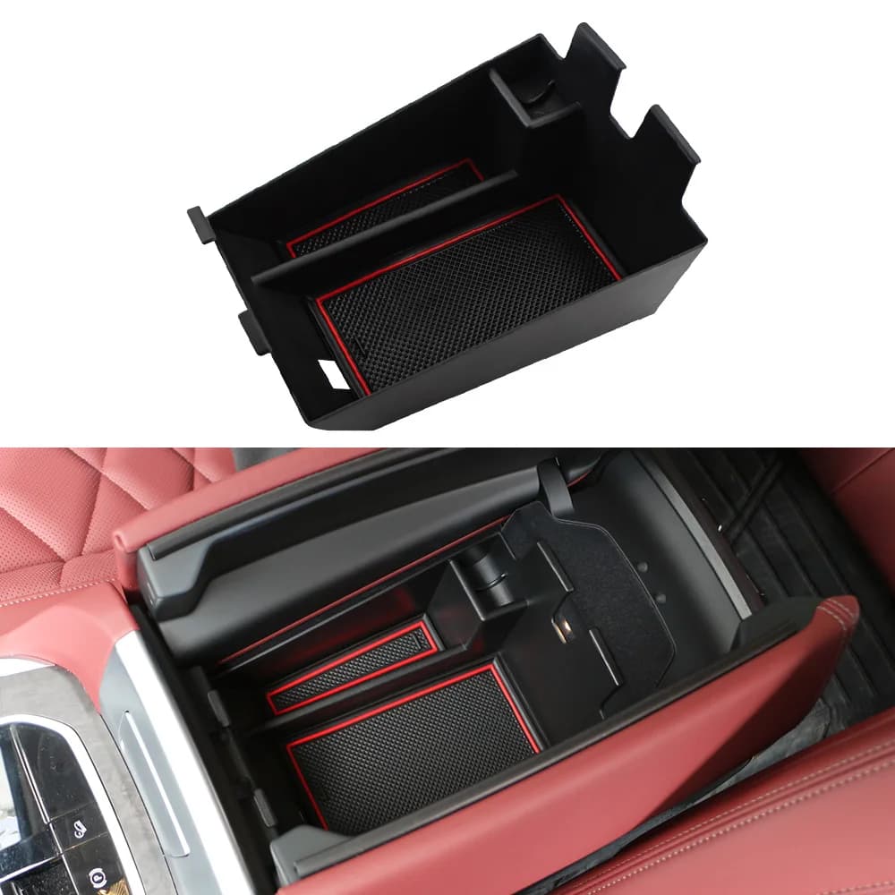 Auto Bracciolo Scatola di Immagazzinaggio Vassoio per BMW X5 G05 X6 G06 X7 G07 2019 2020 2021 Console Vassoio Contenitore Organizzatore Accessori