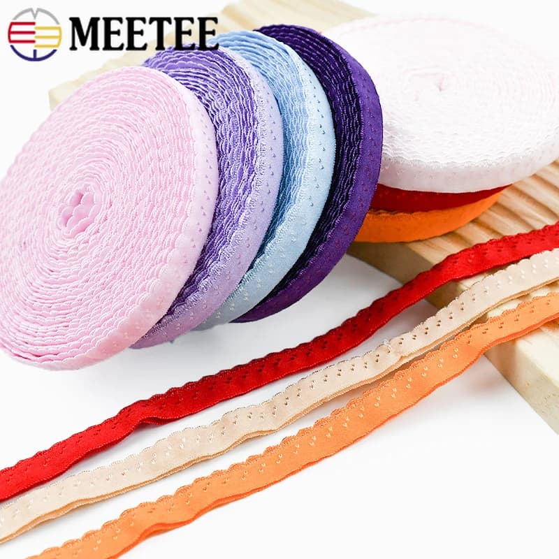 Nastro Elastico in Nylon da 11mm, 20/50/100M, per Cucito, Passamaneria, Nastro per Spalline Reggiseno, Nastro Elastico per Biancheria Intima, Accessori Fai da Te