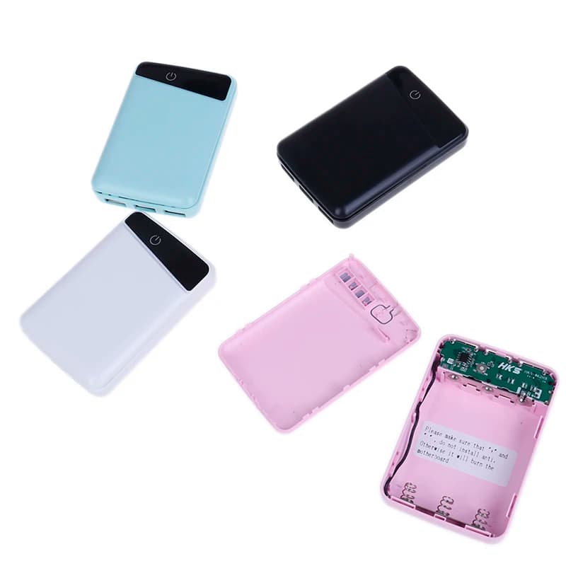 4 colori 5V 1A 3 porte USB Power Bank Case Kit fai da te 3x 18650 Caricabatteria scatola esterna per telefoni cellulari 4 colori