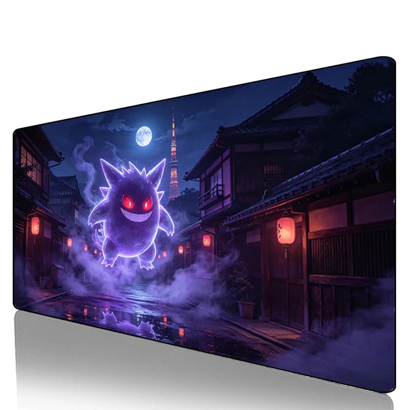 Tappetini per mouse Pokemon Pikachu Gengar originali per PC, computer, gamer, tappetino Kawaii, accessori da gioco, tappetino per tastiera, tappetino da scrivania