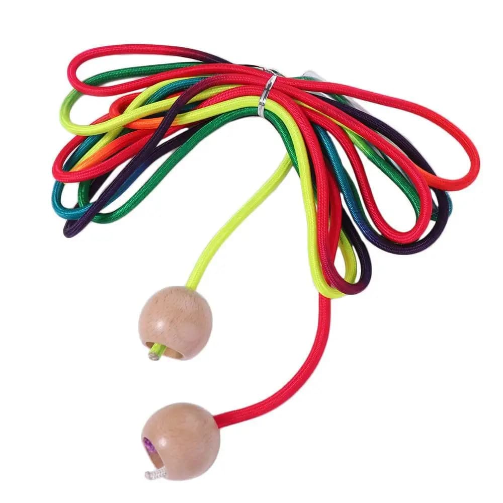 Anti-slip Rainbow Long Corda Sphere Sphere Fun Open Corda Group to Jump Exercise Gym 5m Course to Jump Kids Students