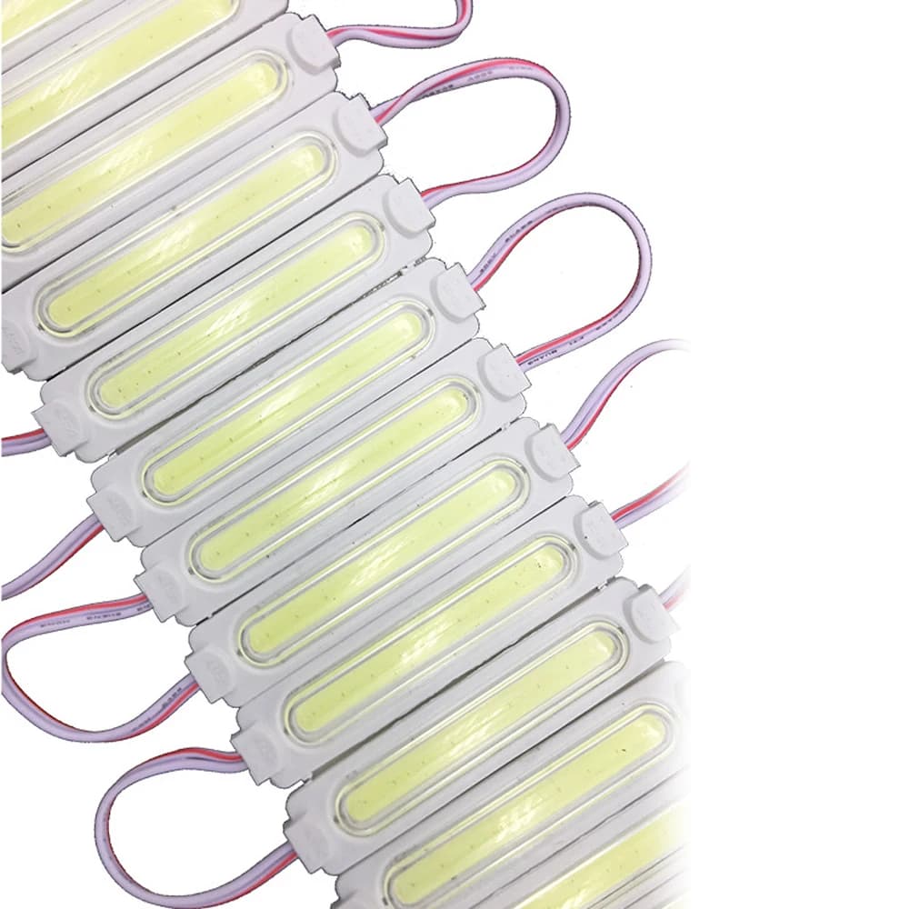 10 pz DC 12 v 24 V 3 w COB Modulo LED Modulo di Iniezione di Luce Len Auto Camion Modulo Stringa Per LED Segno di Retroilluminazione Pubblicare la Luce