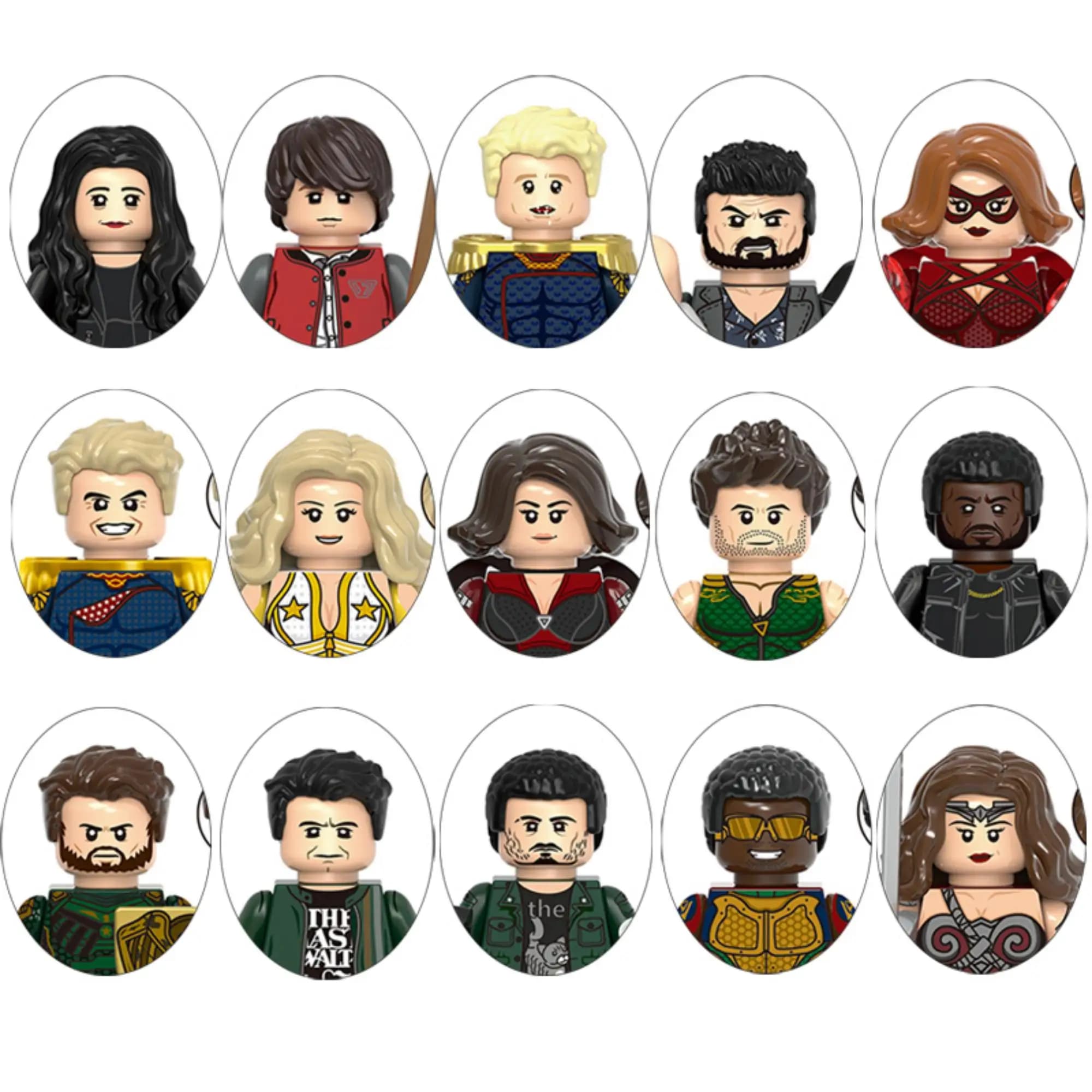 Set di Blocchi da Costruzione The Homelander Starlight Soldier Boys Crimson Countess Stormfront A Train Queen Maeve, Regalo