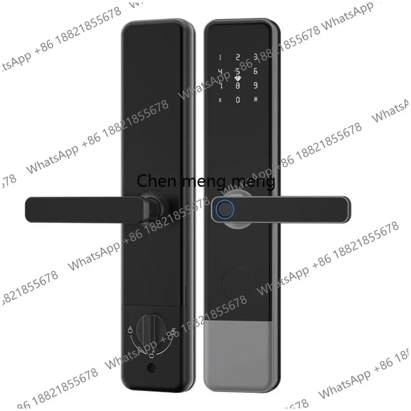 Nuovo Arrivo: Serratura Intelligente Digitale con WiFi, Controllo Remoto tramite App TTLOCK, Senza Chiave, con Carta NFC, Impronta Digitale e Password, Alimentata da 8 Batterie