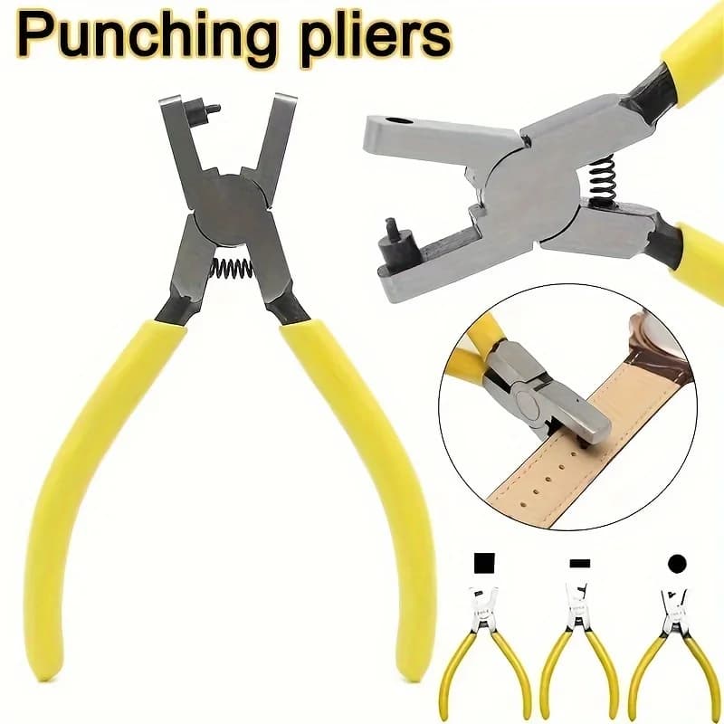 Pinza universale per forare il cuoio da 2,0 mm - Strumento per forare senza sforzo cinture, collari per cani, scarpe e progetti di artigianato - Adatto per cinturini sottili