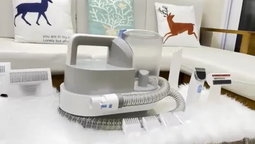 z Rasoio per animali domestici con aspirapolvere Set di spazzole per toelettatura sottovuoto silenzioso a basso rumore per cani Gatti Animali domestici