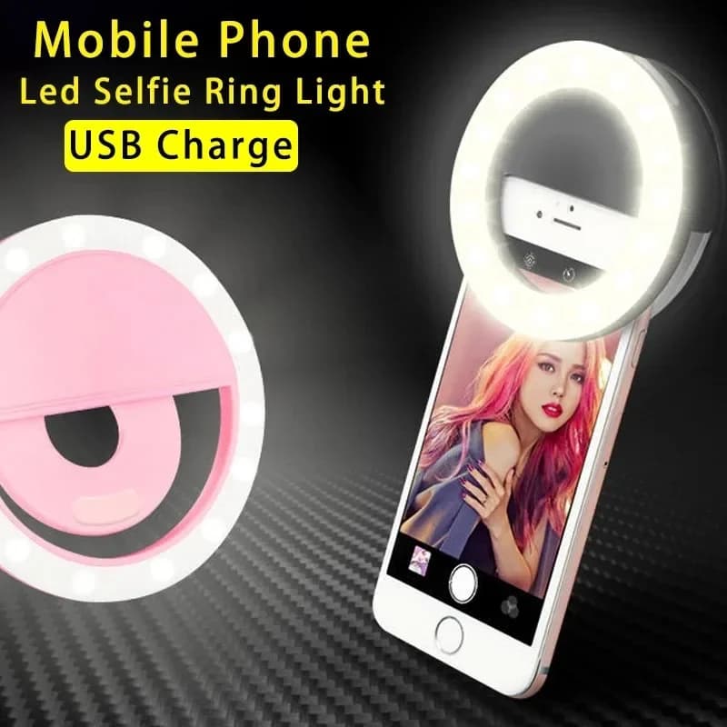 Led Selfie Ring Light Portable USB Charge Phone Lens Lamp cellulare Live Broadcast Video Selfie Fill Light per tutti gli Smartphone