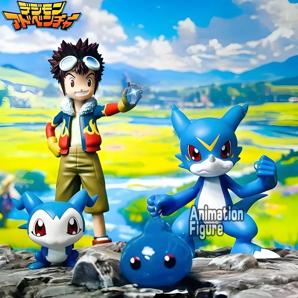 Figure d'Azione Anime Digimon Adventure 2-6cm, Combinazione V-mon, Modelli in PVC da Collezione, Giocattoli per Regali