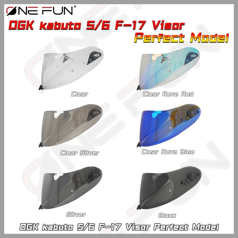 For OGK Kabuto Aeroblade 5/6 F-17 Motorcycle Helmet Anti-Fog UV400 A quick release Double lens Bike Accessories