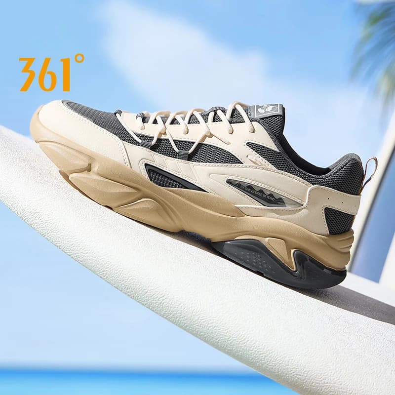 361 Degrees Men's Shoes Light Soft Mesh Casual Thick-Soled Breathable Versatile Durable Retro Comfortable Male Sneaker 672526766