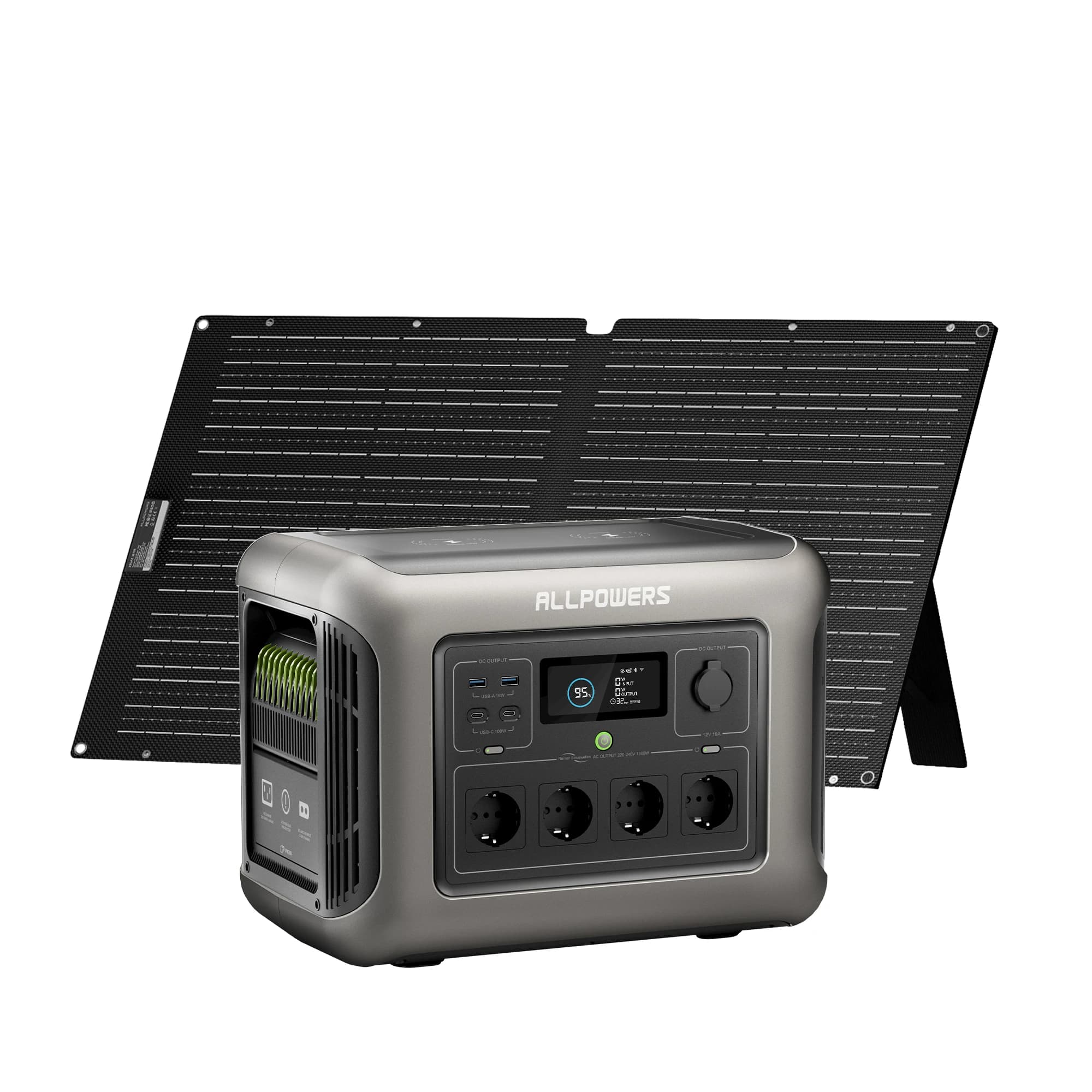ALLPOWERS R1500 Generatore solare 1152Wh Centrale elettrica portatile e pannello solare pieghevole 2x140W / 200W / 400W / 600W per camper da campeggio
