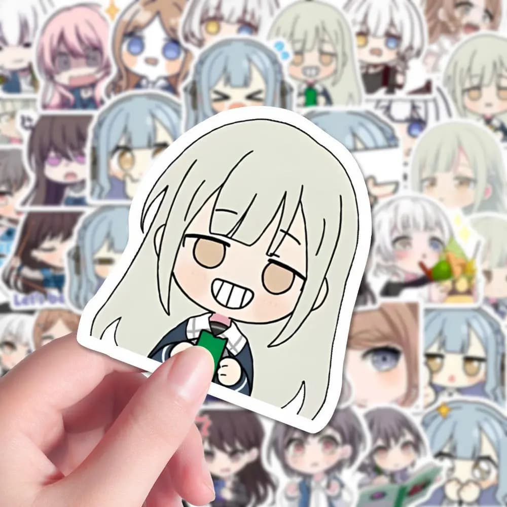 55 pezzi BanG Dream Anon Chihaya adesivi anime cartoni animati graffiti decalcomanie casco skateboard laptop decorazione moto