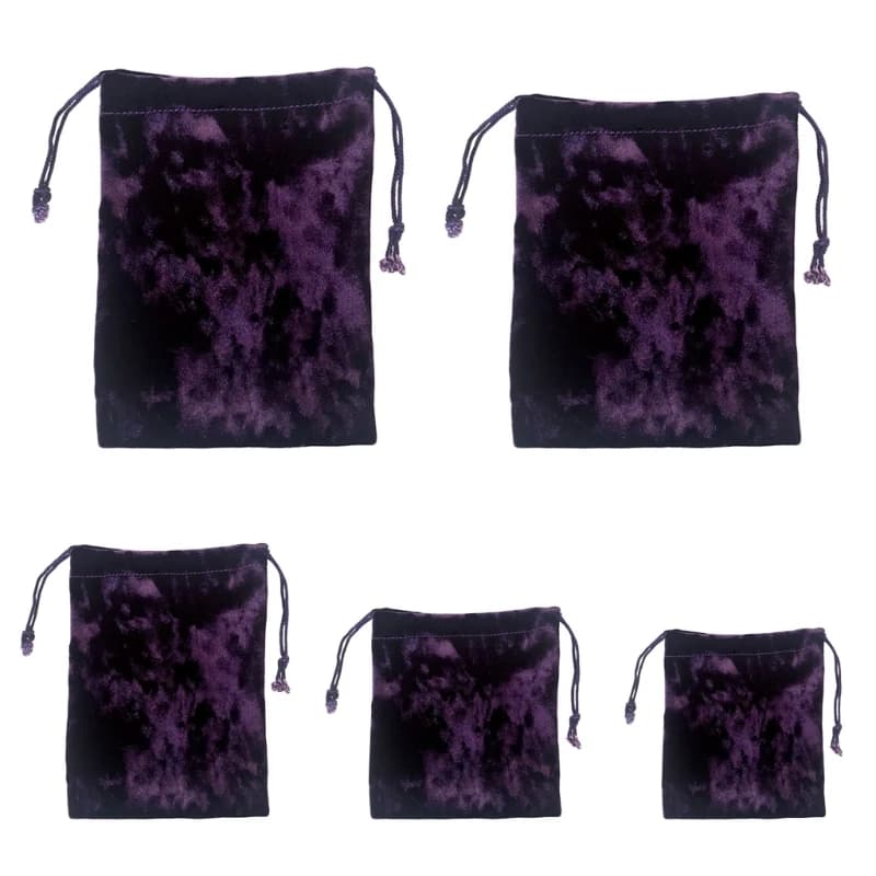 Velvet tarocchi borsa con coulisse gioielli Rune sacchetti organizzatori dadi borsa portaoggetti per feste per tarocchi e carte Oracle facilmente utilizzabili