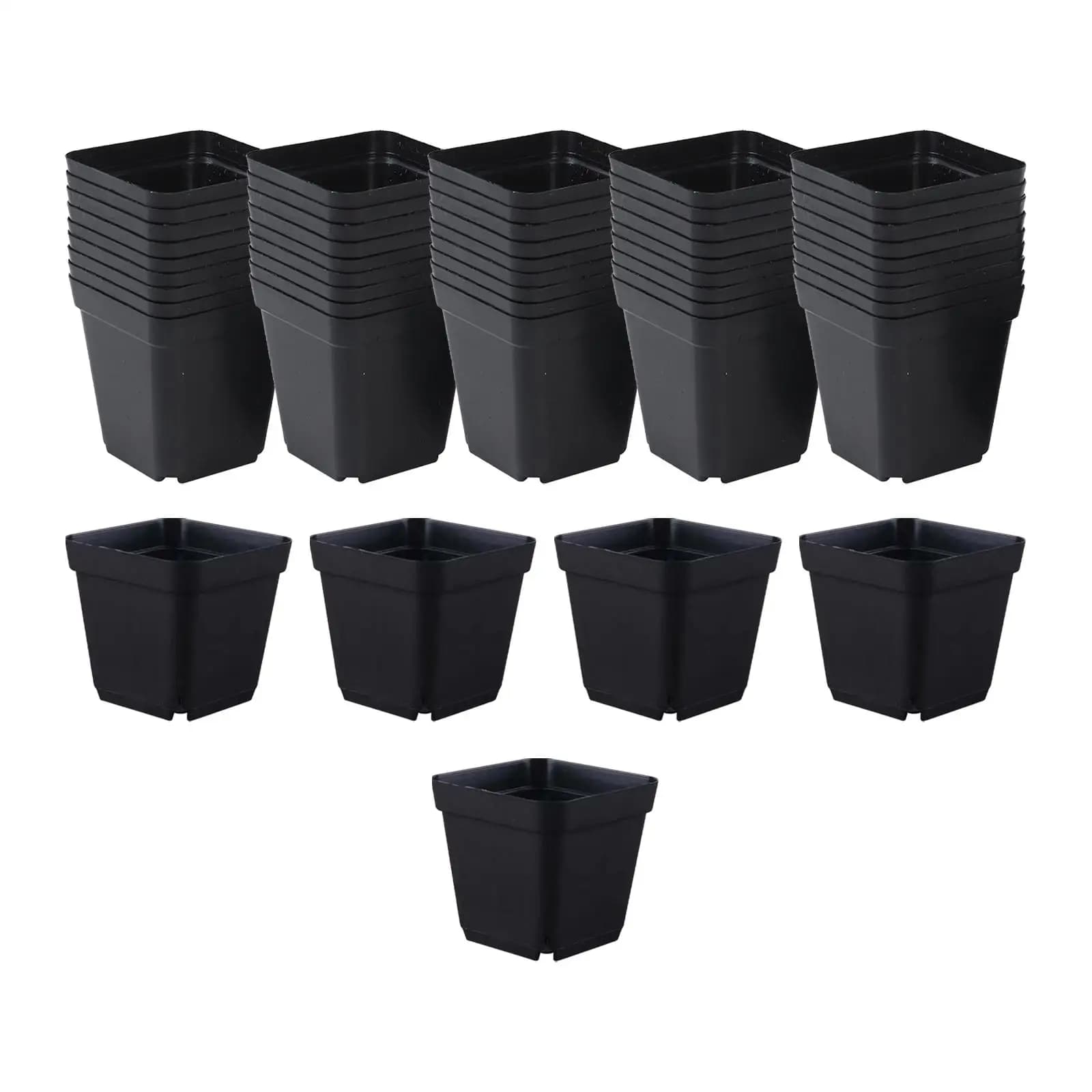 50 Pezzi Vasi per vivaio Vaso per semi di partenza Vaso per fiori Decorazione Contenitore per piante da fiore Vaso per piante per tavolo da giardino Balcone