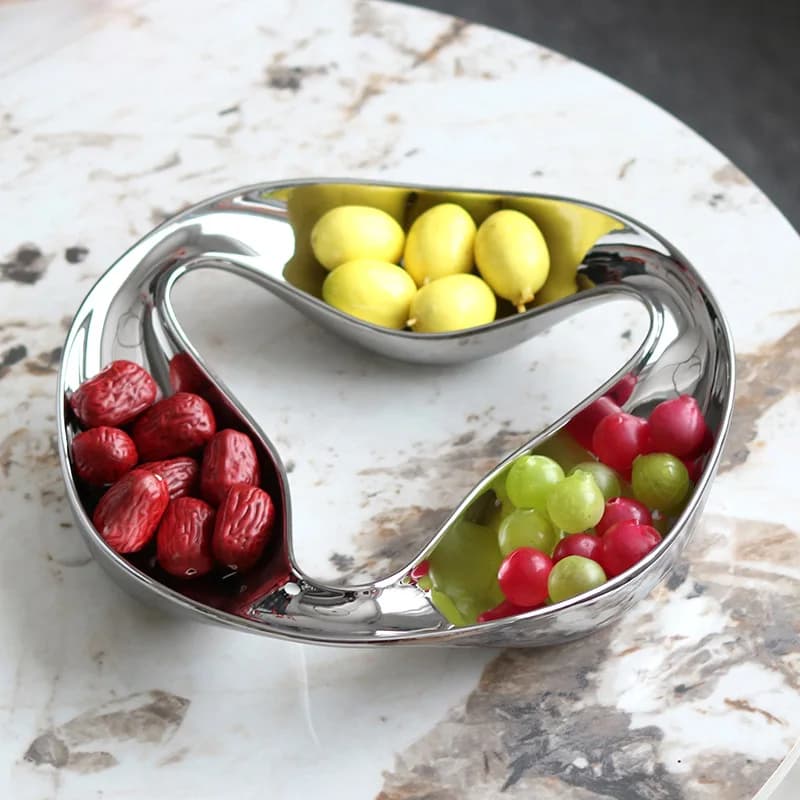 Piatto di frutta secca artistica frutta irregolare caramelle snack di frutta hotel modello creativo decorazione della sala espositiva