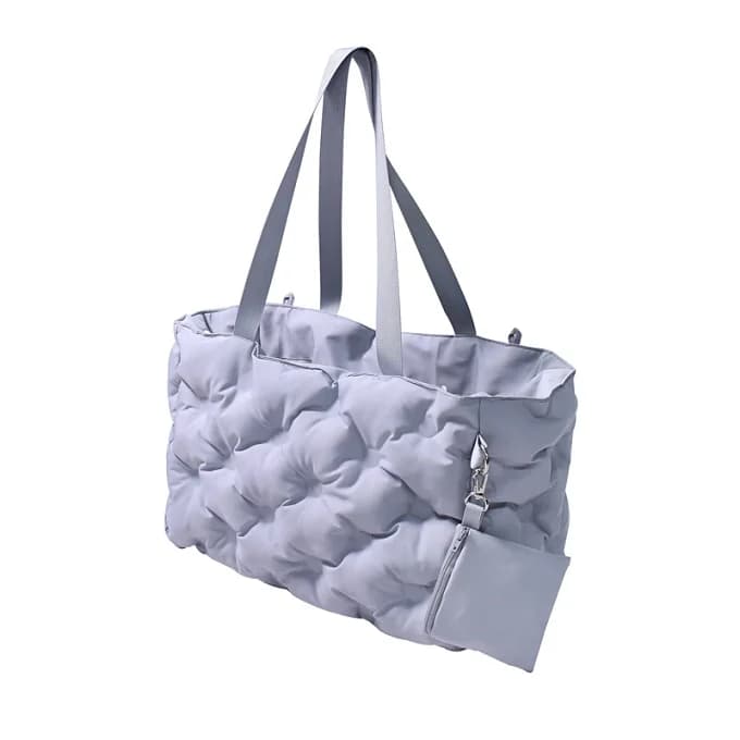 Borsa tote grande con tracolla in cotone per cani personalizzata Borsa per animali traspirante da campeggio per animali domestici all'aperto