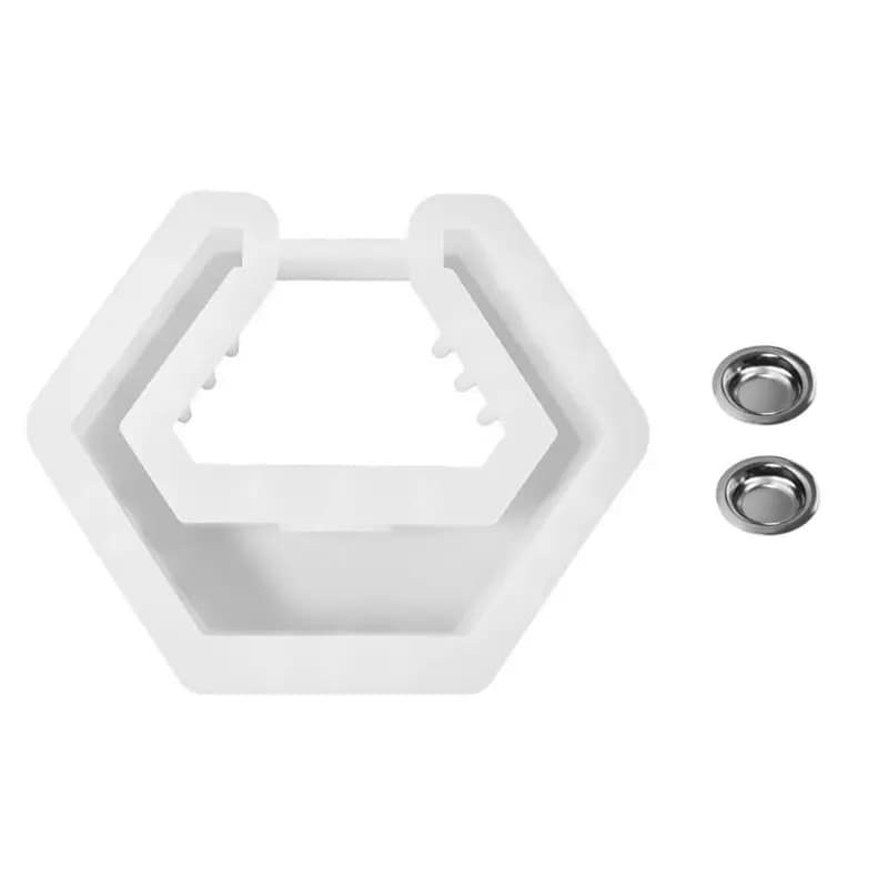 ABLQ Hexagon Silicone Candle Mold High Quality Silicone Candle Mold DIY Gypsum Pouring Aromatherapy Storage Mold, B