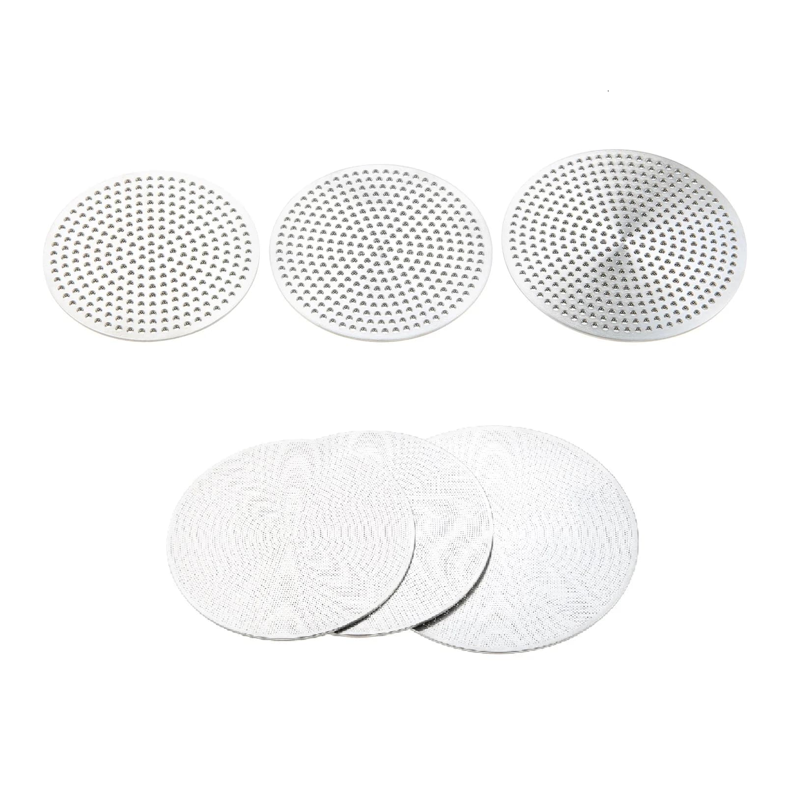 2pcs Stainless Steel Espresso Puck Screen Professional Baristas Tools 0.8mm Thin 2-layers Even Distribution Water 51mm 53mm 58mm