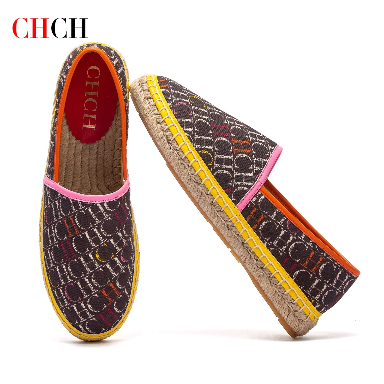 Scarpe da spiaggia CHCH 2025 Scarpe basse da donna comode antiscivolo con fondo in canapa di nuovo stile per le vacanze