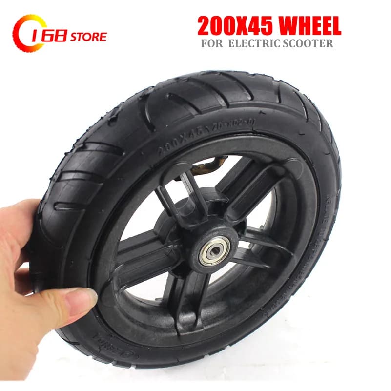 Dimensioni 200x45 E mozzo ruota gonfiato pneumatico interno per E-twow S2 Scooter M8 M10 pneumatico 8 "sedia Air