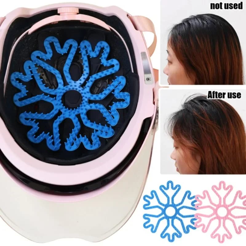 1 Piece Universal Silicone Elastic Coating for Motorcycle Helmet, Breathable Portable Carpet Anti-slip for Hair