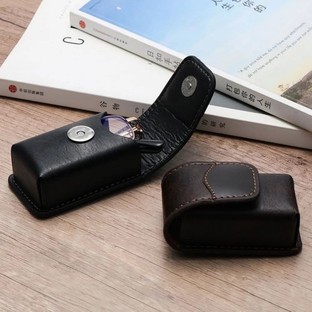 Custodia per Occhiali Indossabile a Forma di Cintura, Portatile, Antiurto, Leggera, Pieghevole, per Occhiali da Sole e da Vista