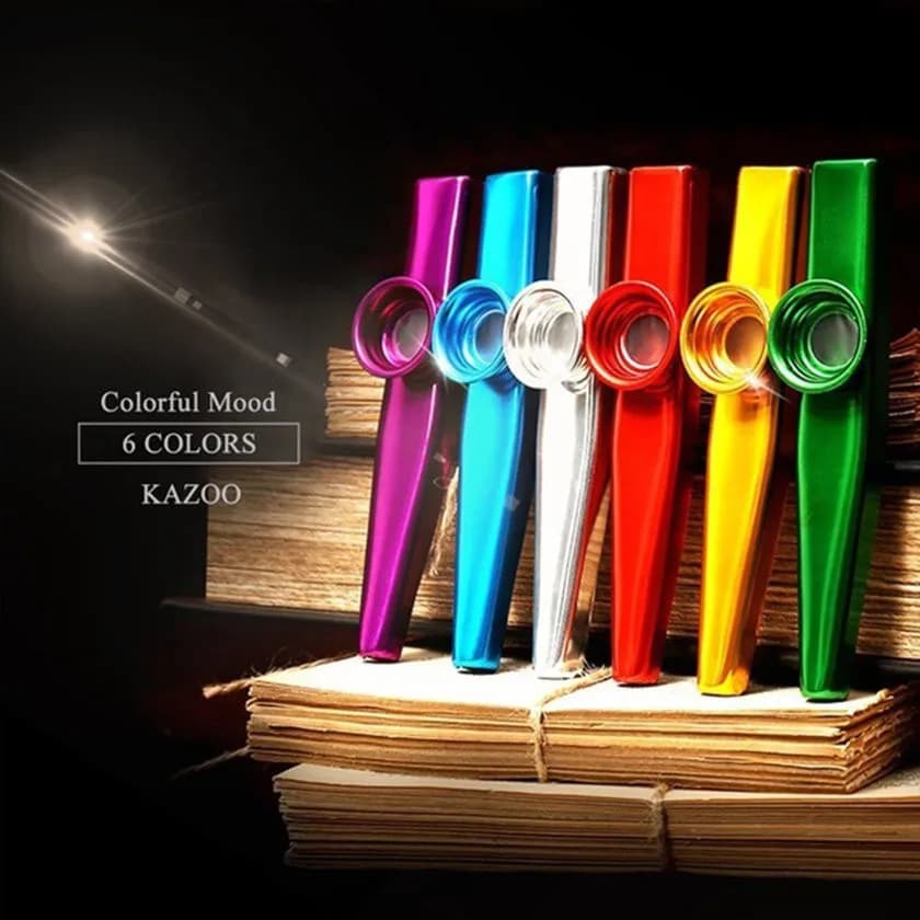 Metallo Kazoo Armonica Bocca Flauto Bambini Regalo Del Partito Strumento Musicale Professionale Performce Diaframma Chitarra Amanti Del Ukulele