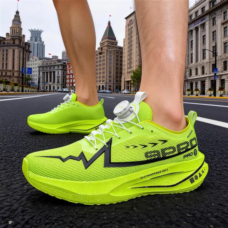 Scarpe da Corsa per Uomo e Donna, Traspiranti in Mesh, Ammortizzanti, con Chiusura Girevole, Leggere Scarpe Sportive da Gara per Studenti