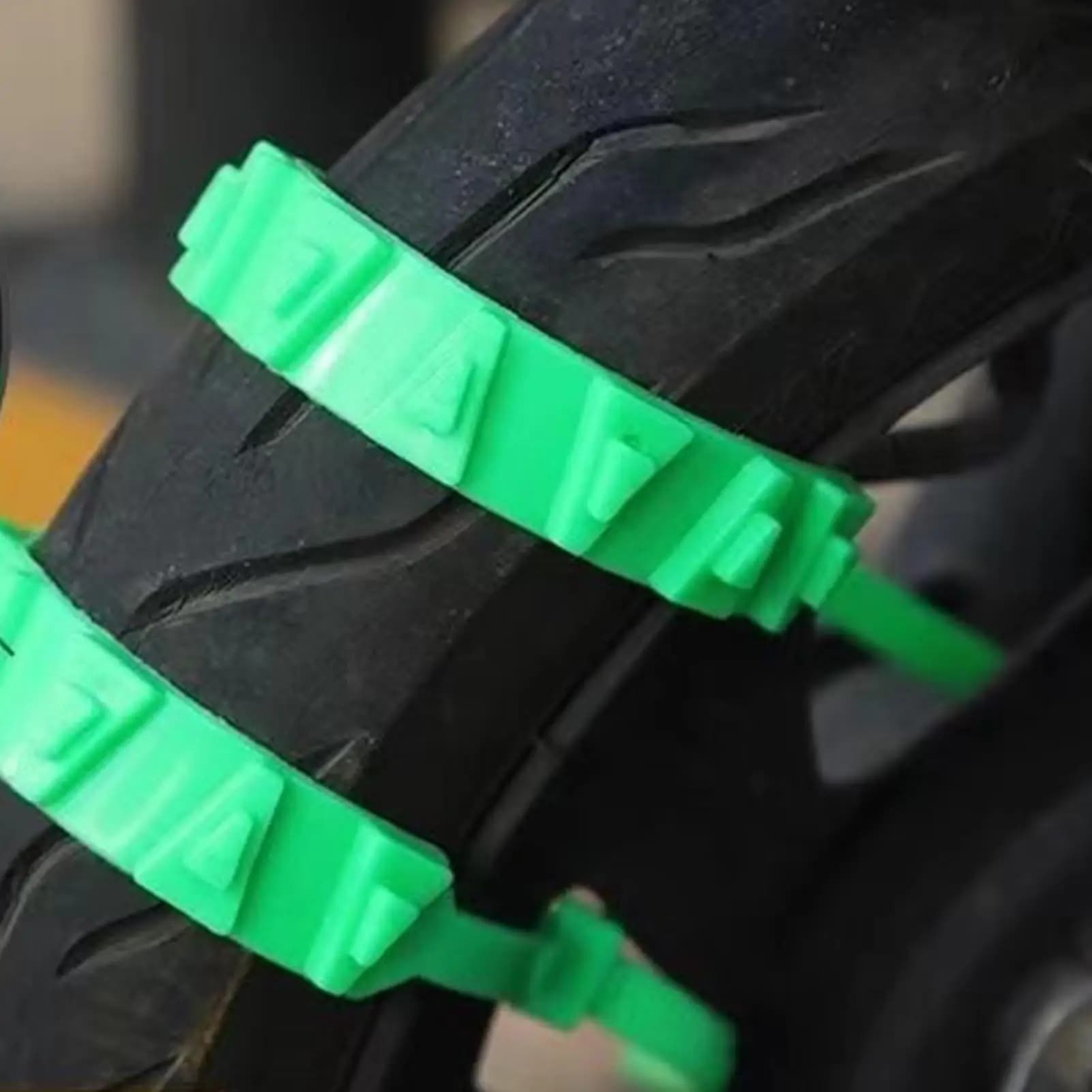 10PCS Moto Neve Fascetta antiscivolo Nylon Neve Catena per pneumatici Fascette per cavi Cinghia per pneumatici invernali Catene di sicurezza per la guida di strada fangosa