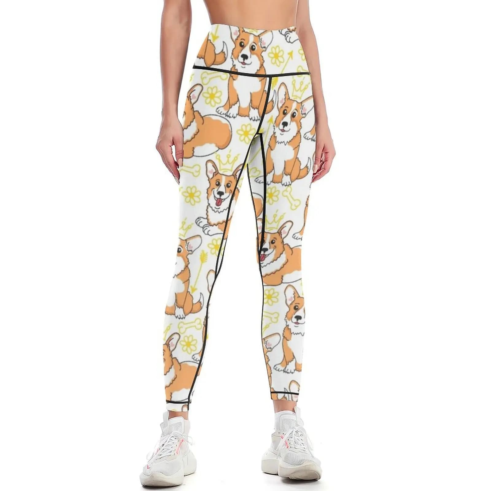 Corgi cute corgi Leggings sport set Female legging pants Fitness woman exercise clothing for Womens Leggings