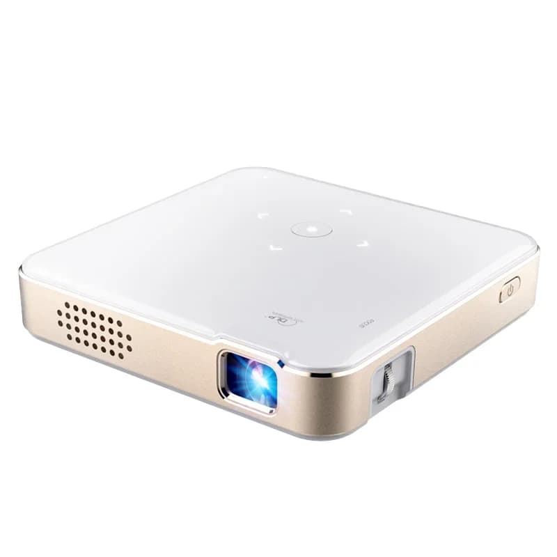 Mini Proiettore 4K p6 per Casa, Sistema Multimediale 1080p, Proiettore Wireless per Schermo di Telefono, Lente DLP per Cinema e Gaming