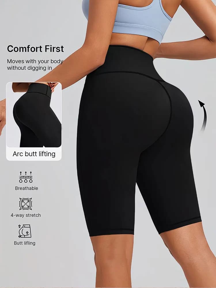 High Waist Cycling Shorts for Women, Models and Compressives, Breathable and Elastic, Summer Sports Shorts for Gym