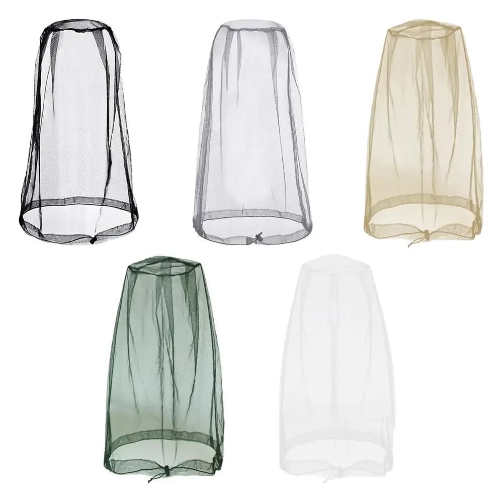 Gardening Hat Breathable Mosquito Head Nets Mesh Lightweight Hat Net Cover Head Mesh Covers Fishing