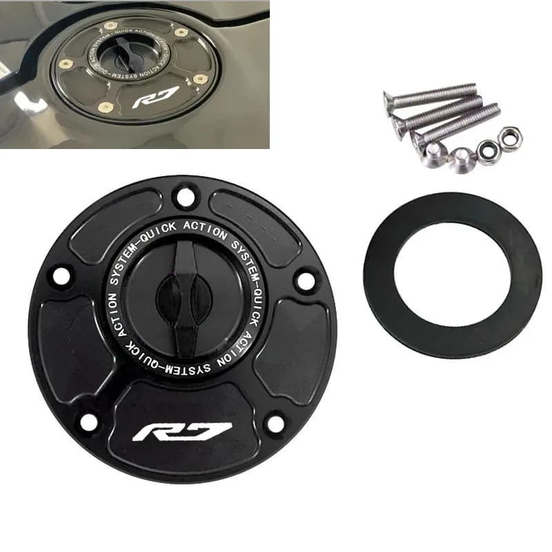 Tappo serbatoio apertura rapida per moto in alluminio CNC per gas combustibile veloce per YAMAHA YZF-R7 YZF R7 2021-2025