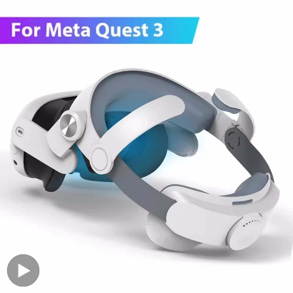 For Meta Quest 3 Quest3 Headband Head Strap Holder Virtual Reality VR Glasses Headset Helmet Game Accessories Gaming Adjustable