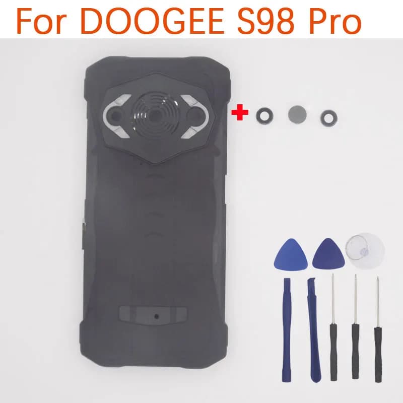 Nuovo Originale DOOGEE S98 Pro Copertura Della Batteria Impronte Digitali Lente A Infrarossi Obiettivo Della Fotocamera Posteriore Copertura In Vetro Per Doogee S98Pro Smart Phone