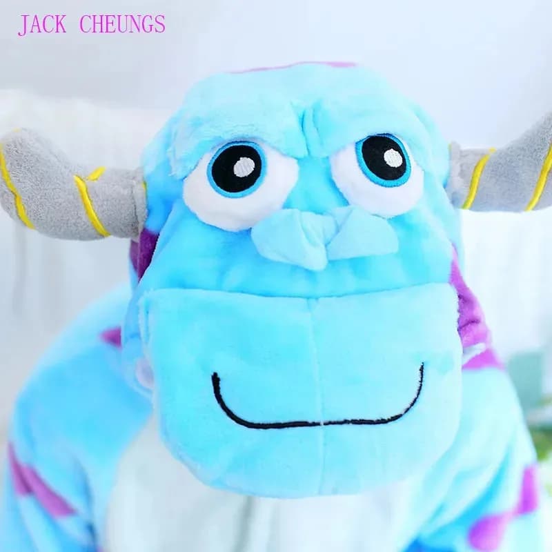 ♥ Nuovo 2025 Costume Kigurumi per Adulti Monster Sulley Sullivan, Pigiama Unisex a Forma di Animale Cartoonesco per Halloween e Anime ★ Casa dell'Orso