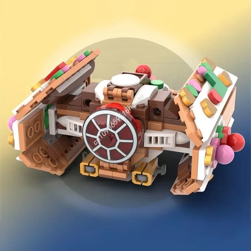 New 305pcs Gingerbread TIE Starfighter Star Battle Model Building Blocks Diy Education Assembly Toys For Kids Christmas Gifts