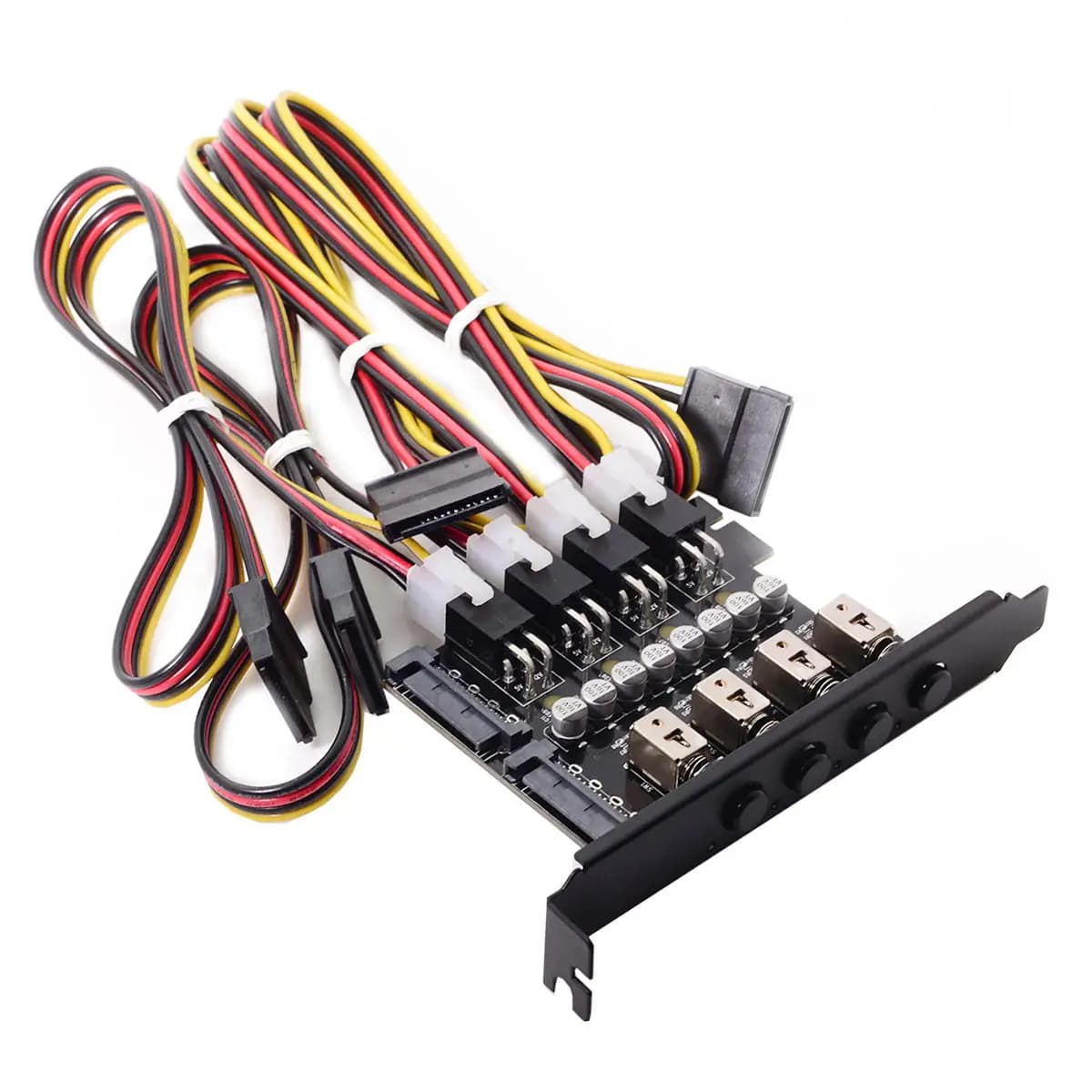 Sistema di controllo del disco rigido a 4 porte Sistema di gestione del controllo intelligente Interruttore di alimentazione HDD SSD con staffa PCI