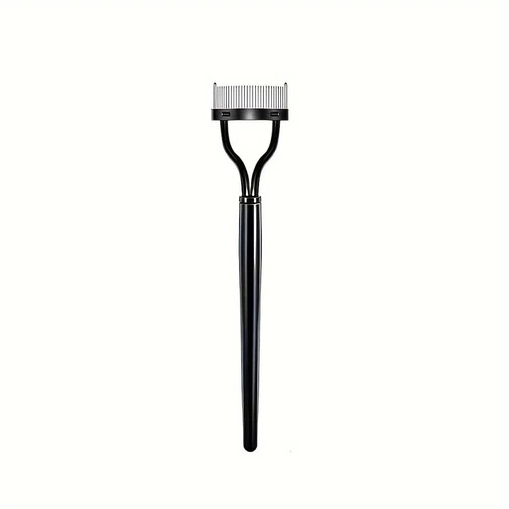 1 pack curved eyelash separator: with mascara brush, comb cover and makeup brush, an indispensable tool for a perfect eye makeup